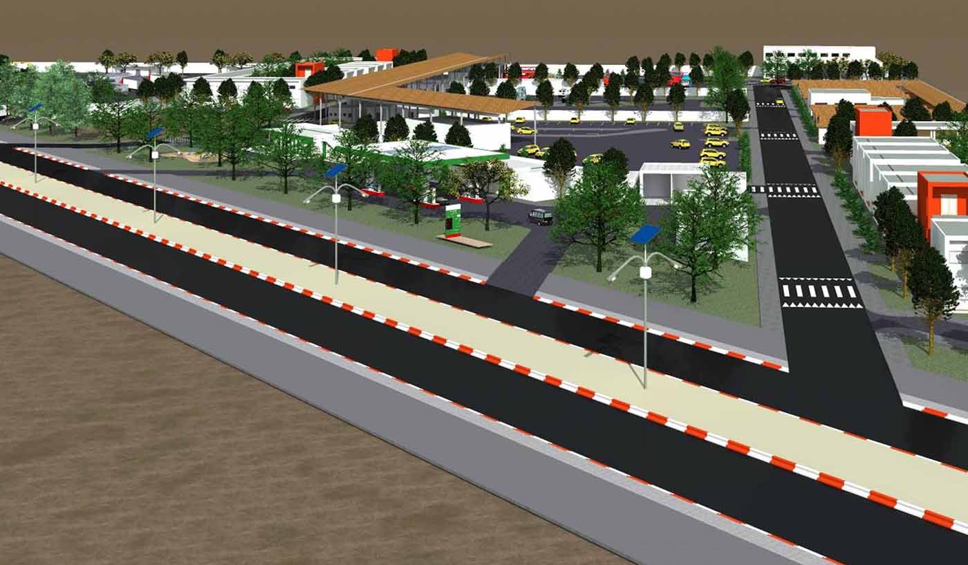 Aménagement d'une zone multiservices à HillaCondji (frontière Bénin-Togo) pour un meilleur transit des personnes et des biens et pour le développement économique local. La réalisation de ce projet en PPP contribuera à la construction du pole de développement Sud-ouest (Mono-Couffo)